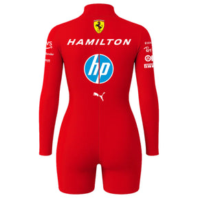 Macaquinho Lewis Hamilton Ferrari Vermelho - 2025
