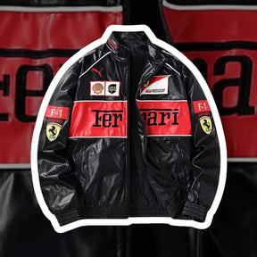 Jaqueta Ferrari Retrô de Couro