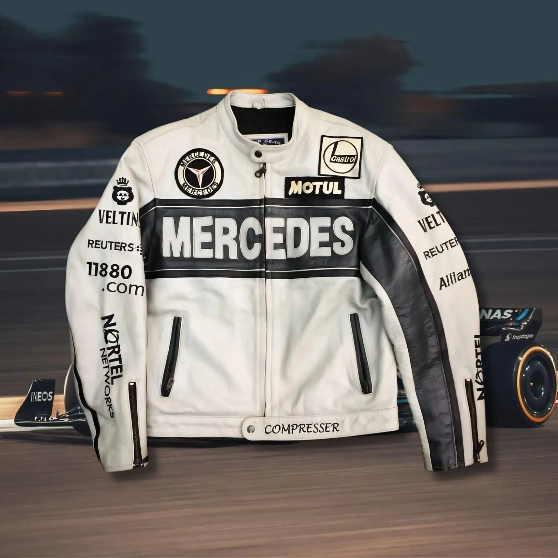 Jaqueta Mercedes Branca