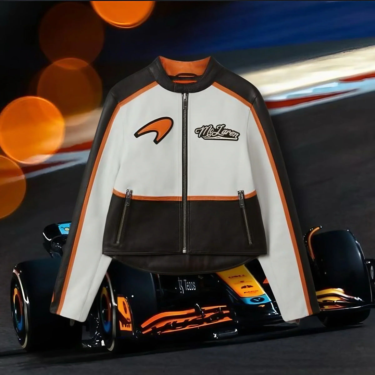 Jaqueta McLaren de Couro