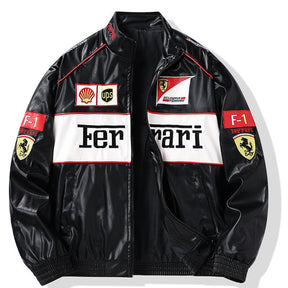 Jaqueta Ferrari Retrô de Couro