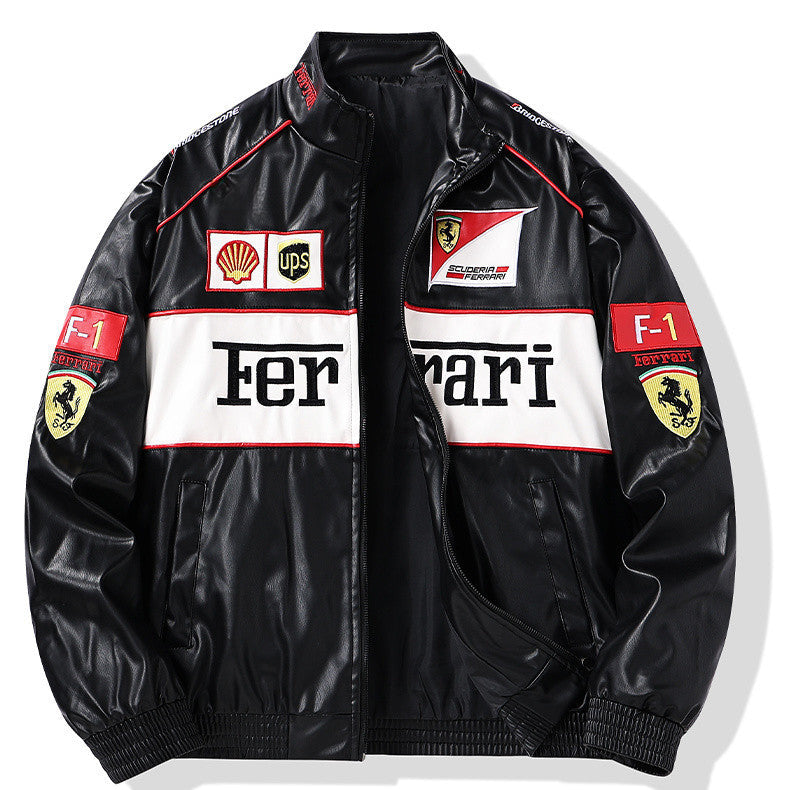 Jaqueta Ferrari Retrô de Couro