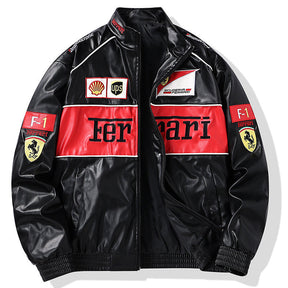 Jaqueta Ferrari Retrô de Couro