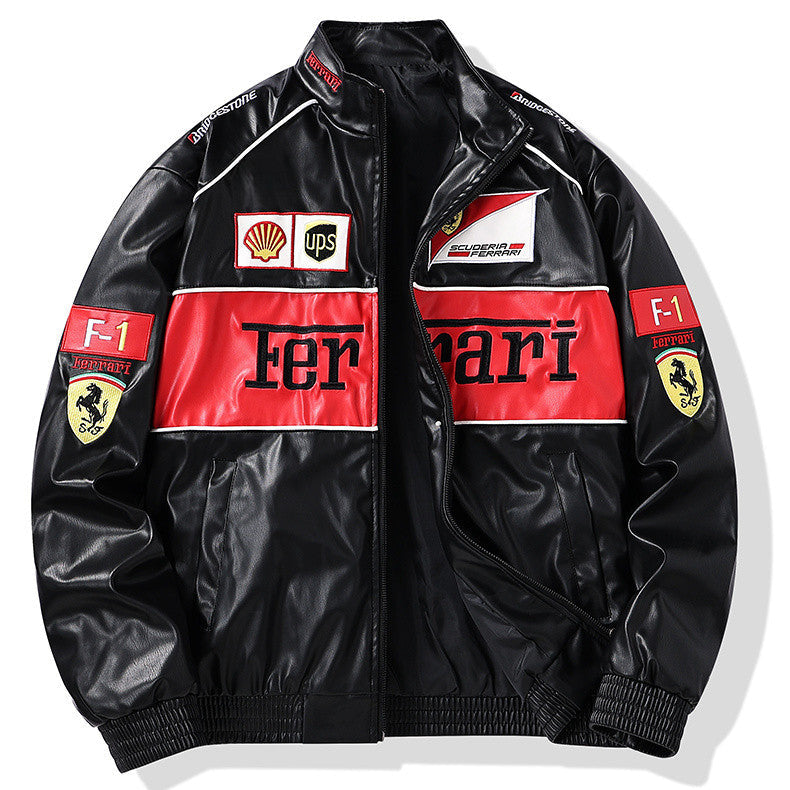 Jaqueta Ferrari Retrô de Couro