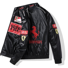 Jaqueta Ferrari Retrô de Couro